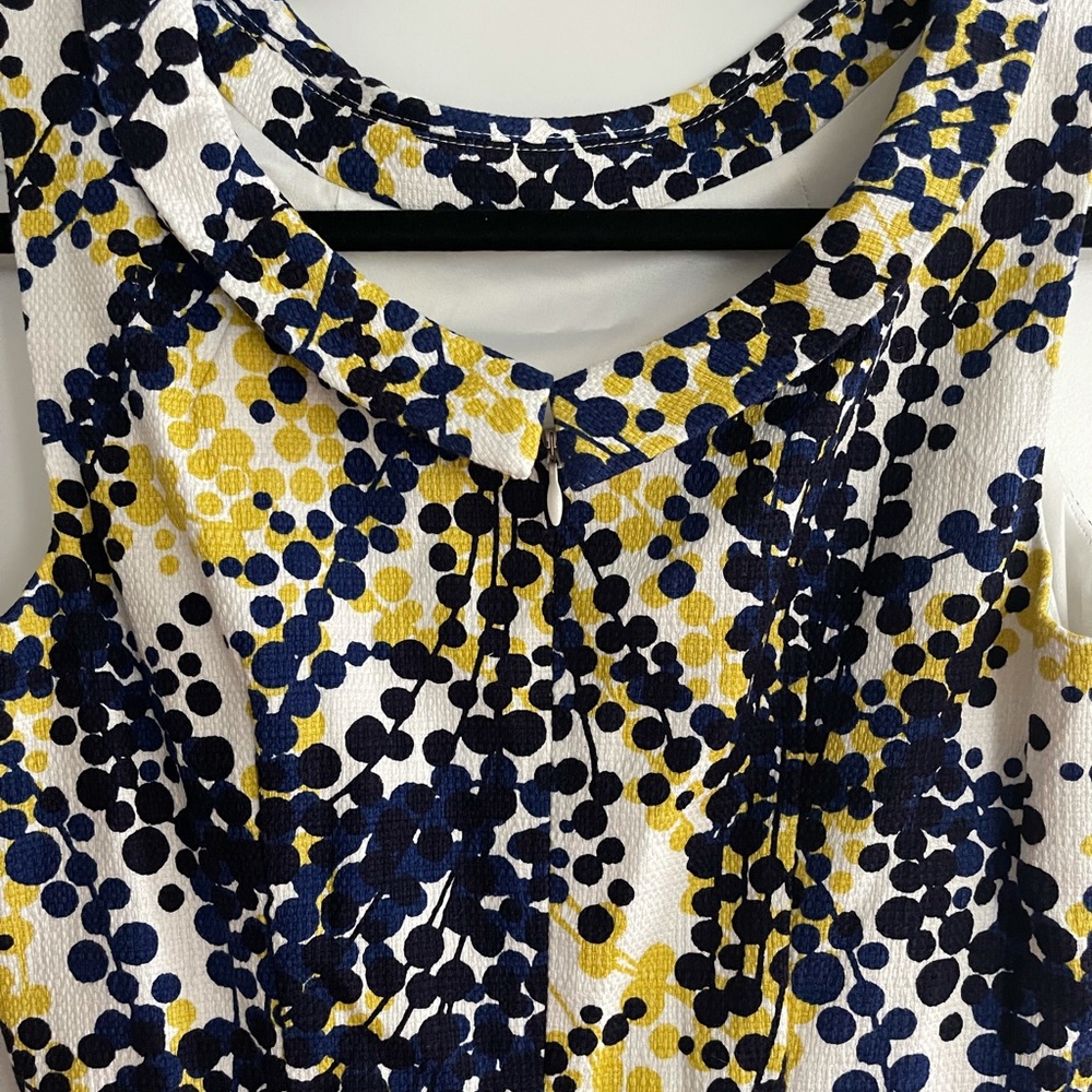 Boden Sleeveless Dress in Navy and Yellow - Picture 7 of 10